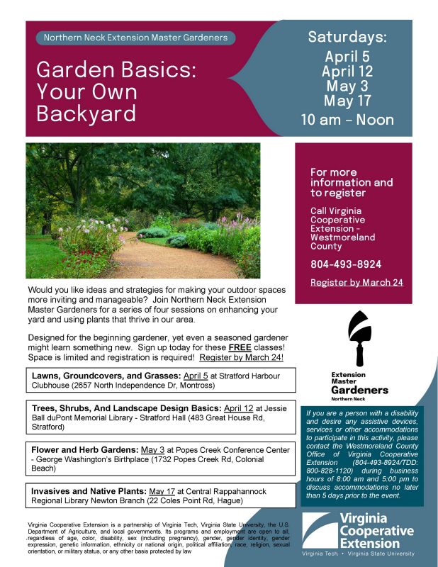 garden basic registration flyer